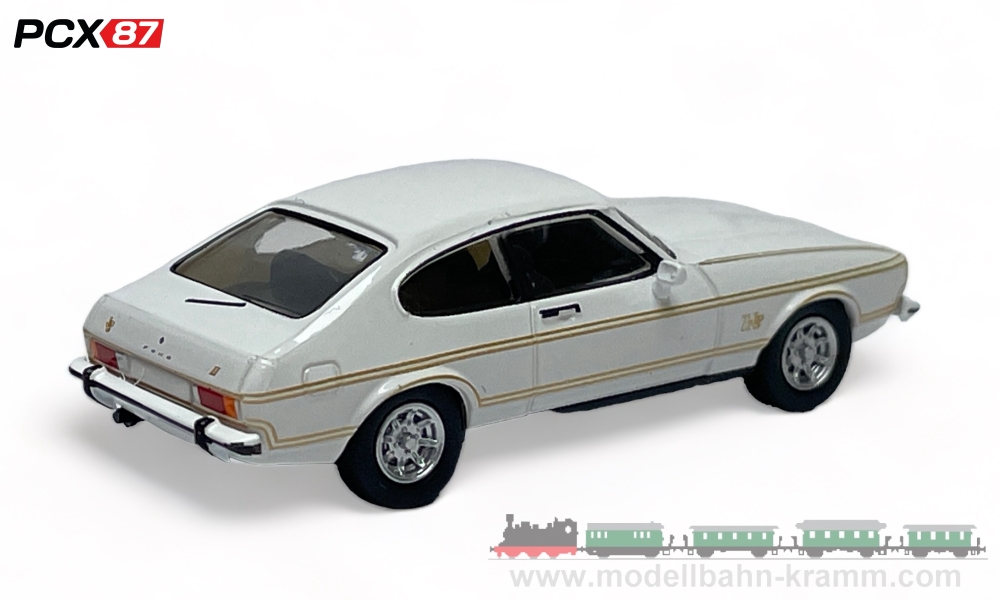 PCX87 PCX870644, EAN 4052176768174: H0/1:87 Ford Capri MK II, weiss/JPS Dekor, 1974