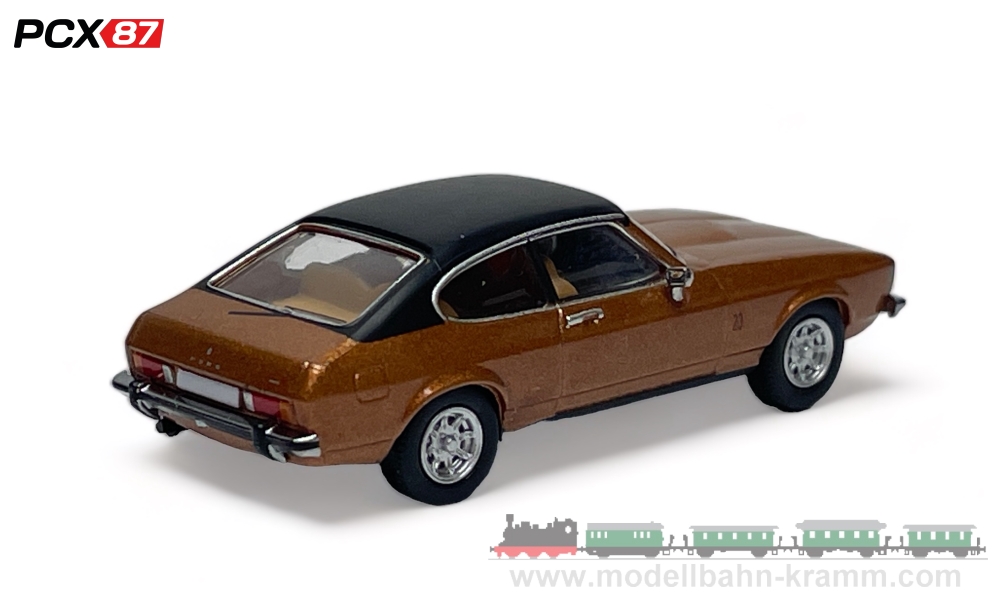 PCX87 PCX870647, EAN 4052176768334: H0/1:87 Ford Capri MK II, metallic-braun, 1974