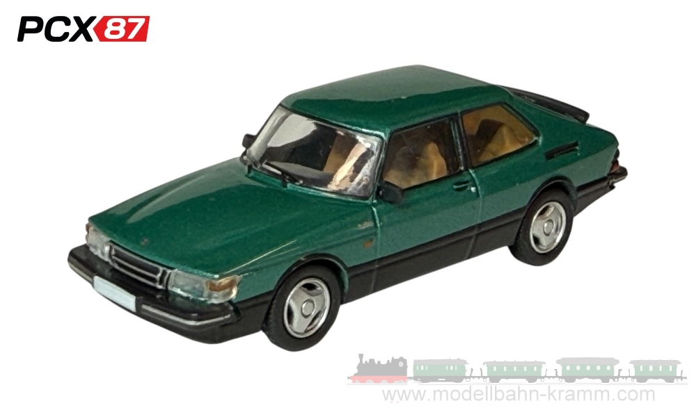 PCX87 PCX870649, EAN 4052176768389: H0/1:87 Saab 900 Turbo, metallic-grün, 1986
