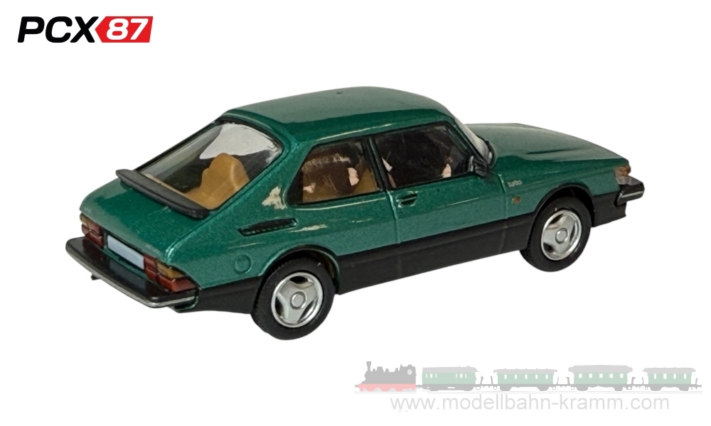 PCX87 PCX870649, EAN 4052176768389: H0/1:87 Saab 900 Turbo, metallic-grün, 1986