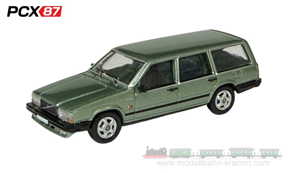 PCX87 PCX870667, EAN 4052176781999: 1:87 Volvo 740 Kombi, metallic-hellgrün, 1985