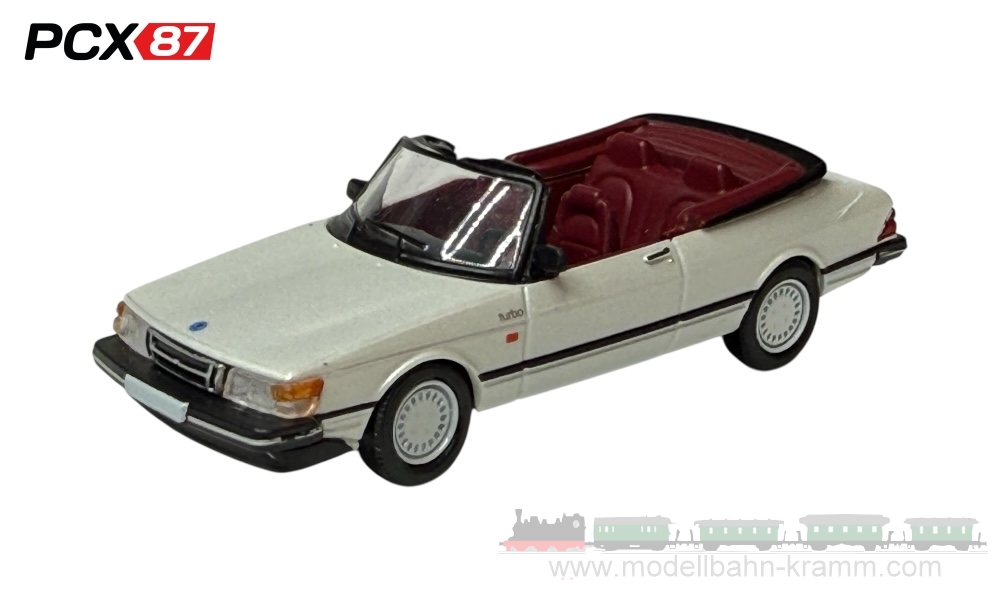 PCX87 PCX870668, EAN 4052176782132: 1:87 Saab 900 Cabriolet, metallic-weiss, 1986