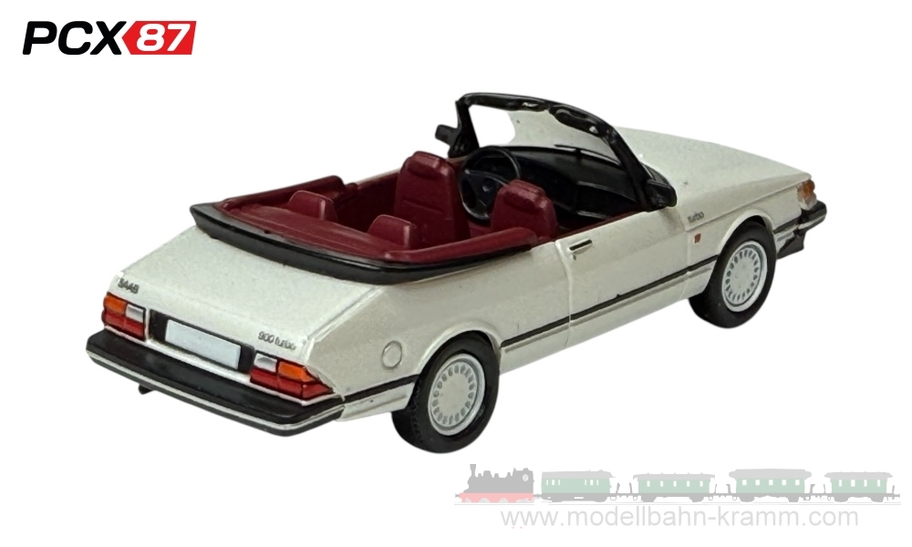 PCX87 PCX870668, EAN 4052176782132: 1:87 Saab 900 Cabriolet, metallic-weiss, 1986