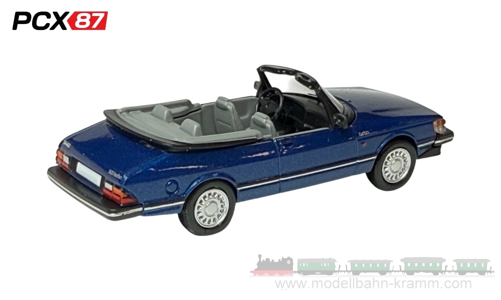 PCX87 PCX870670, EAN 4052176783665: 1:87 Saab 900 Cabriolet, metallic-dunkelblau, 1986