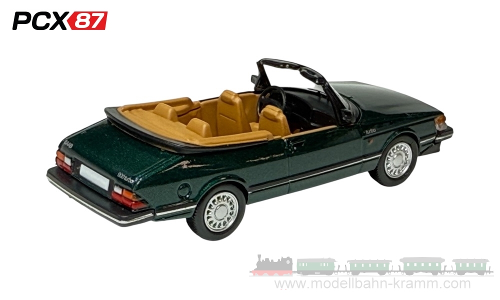 PCX87 PCX870671, EAN 4052176783771: 1:87 Saab 900 Cabriolet, metallic-dunkelgrün, 1986