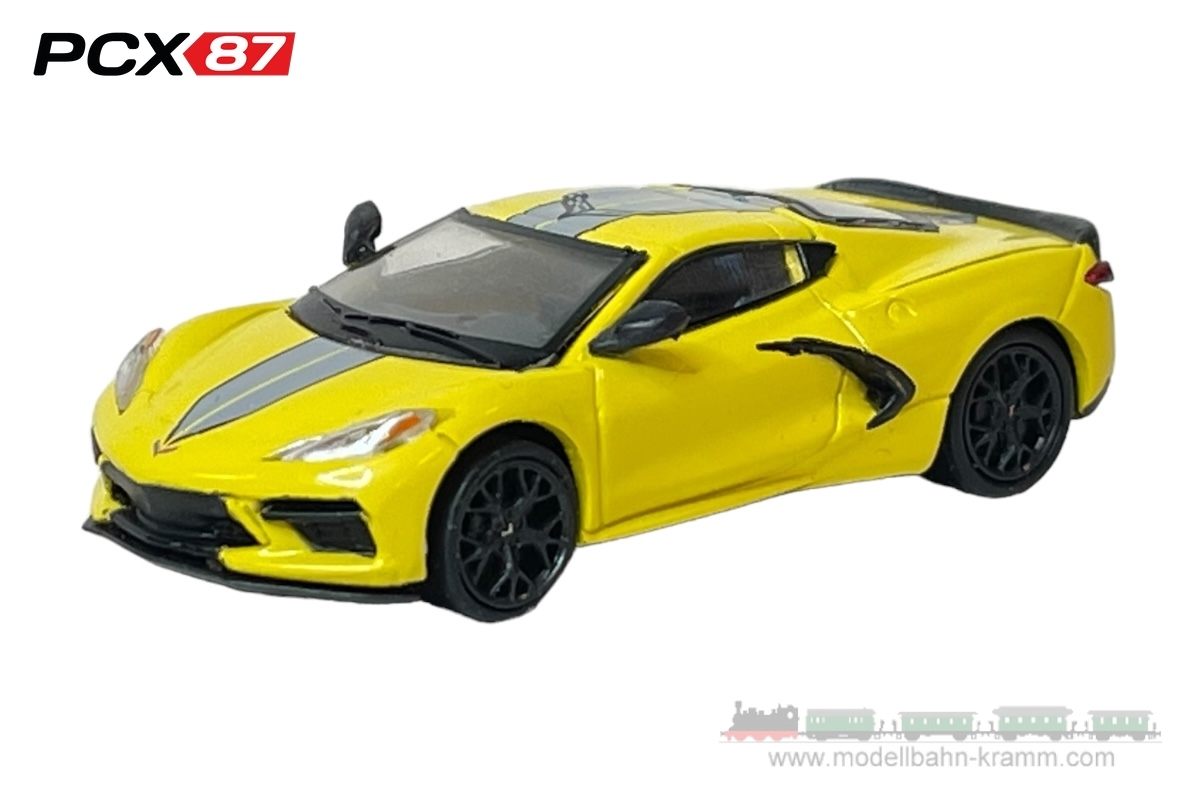 PCX87 PCX870672, EAN 4052176584262: 1:87 Chevrolet Corvette C8, hellgelb/schwarz