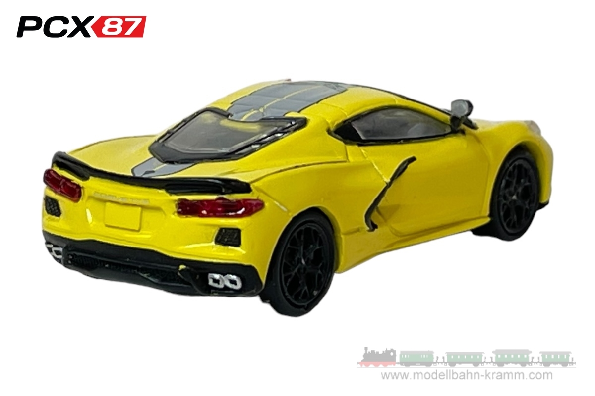 PCX87 PCX870672, EAN 4052176584262: 1:87 Chevrolet Corvette C8, hellgelb/schwarz