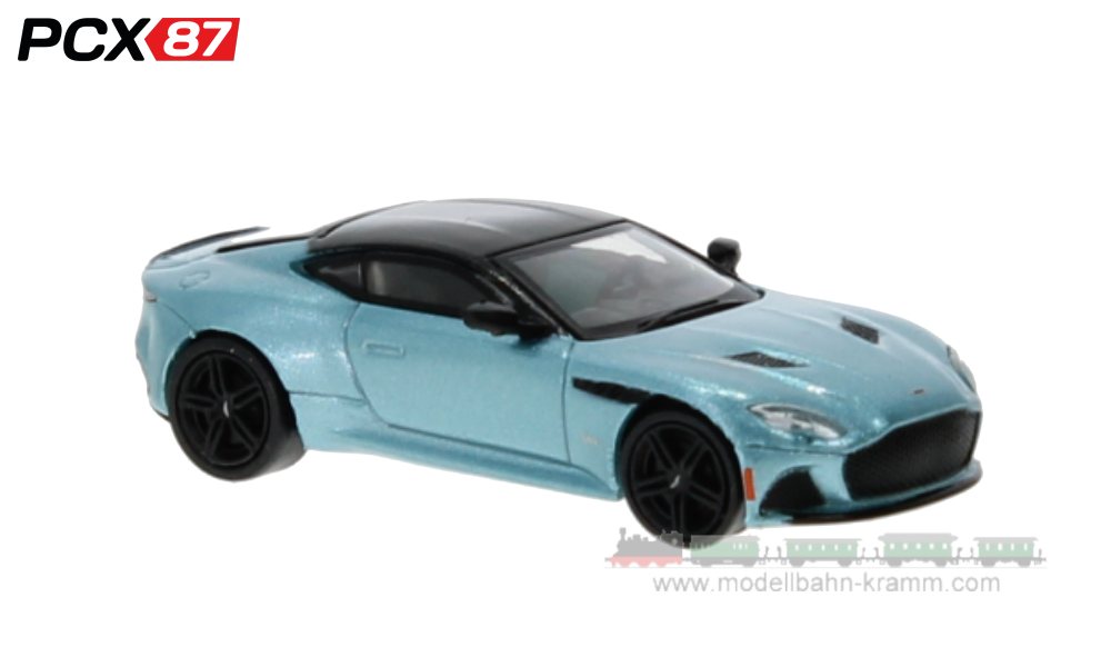 PCX87 PCX870676, EAN 4052176775387: 1:87 Aston Martin DBS Superleggera, metallic-hellblau, 2019