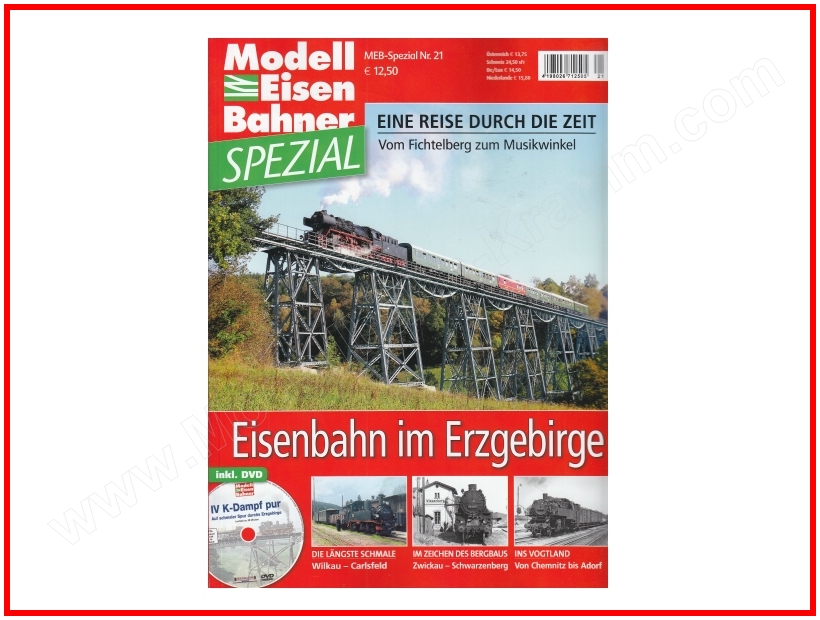 MEB-Verlag 941601, EAN 2000008648080: Eisenbahn im Erzgebirge + DVD