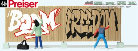 Preiser 10334, EAN 4041032103341: H0 Graffiti-Sprayer