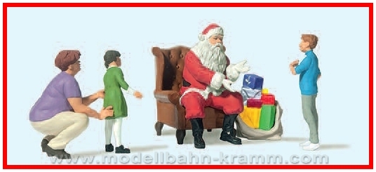Preiser 10763, EAN 4041032107639: H0 Weihnachtsmann im Sessel