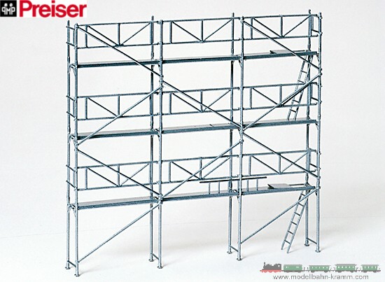 Preiser 17180, EAN 4041032171807: H0 Bausatz Roll-/ Fassadengerüst