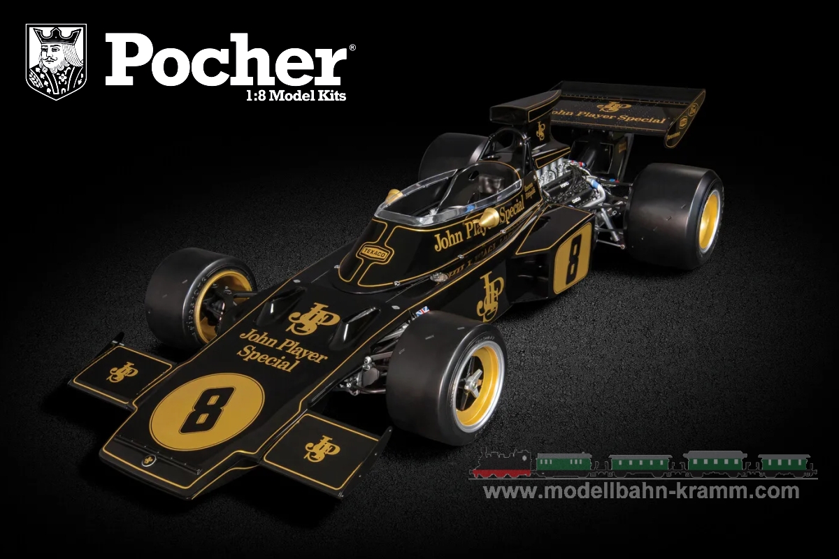 Pocher HK114, EAN 2000075234285: 1:8 Bausatz Lotus 72D 1972 John Player Special Emerson Fittipaldi