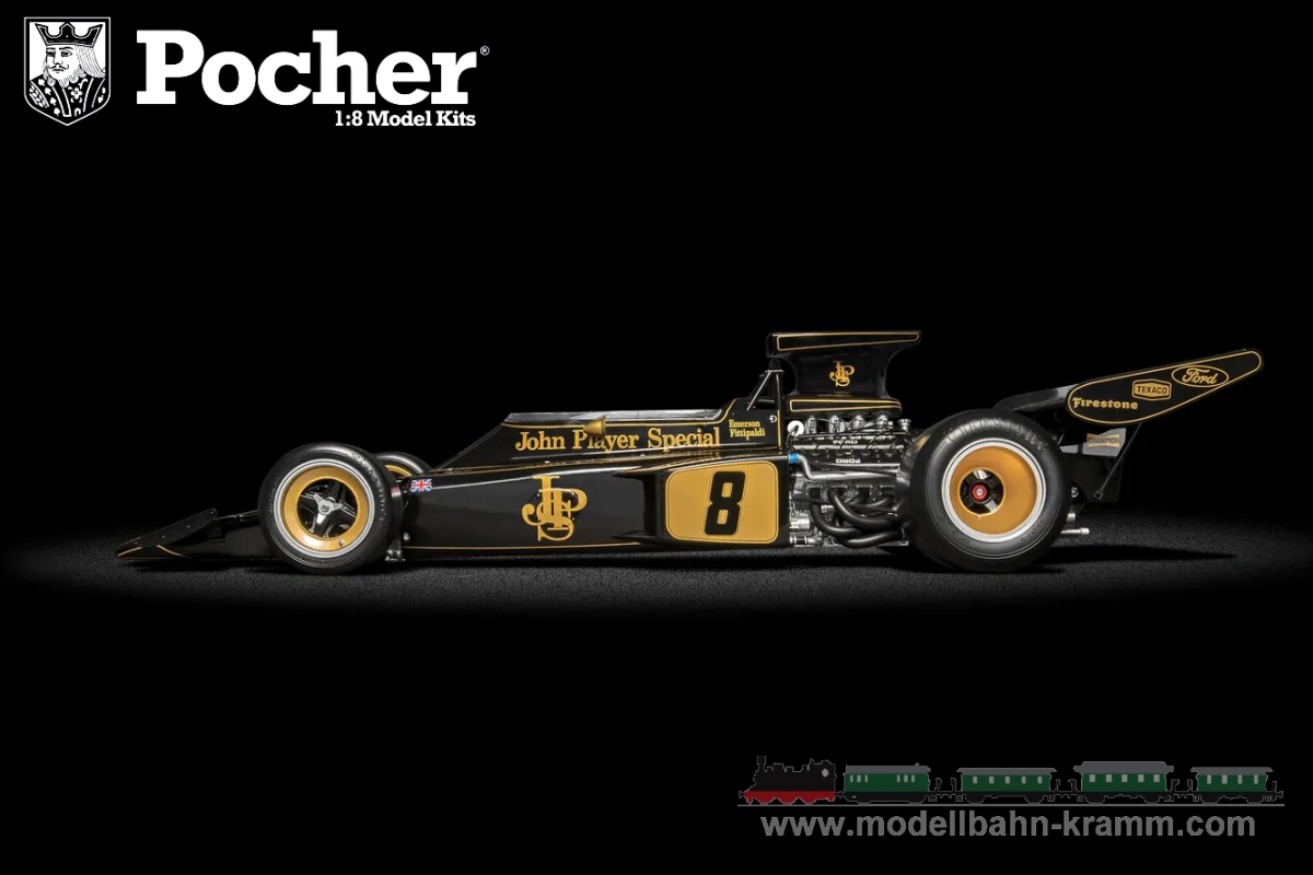 Pocher HK114, EAN 5055286680885: 1:18 model kit Lotus 72D John Player Special Emerson Fittipaldi