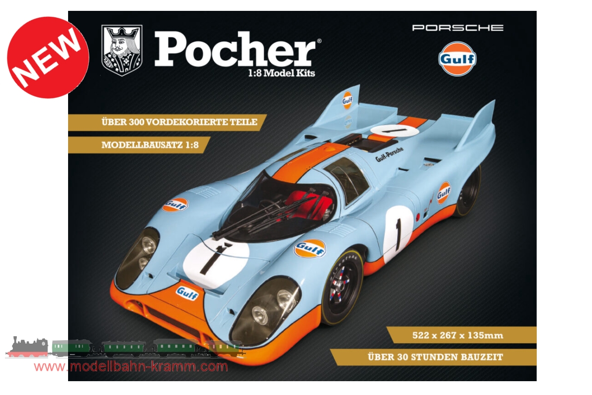 Pocher HK118, EAN 2000075657602: 1:8 Bausatz Porsche 917 Gulf