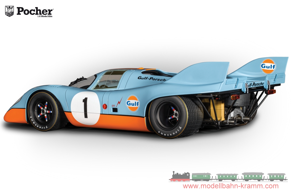 Pocher HK118, EAN 2000075657602: 1:8 Bausatz Porsche 917 Gulf