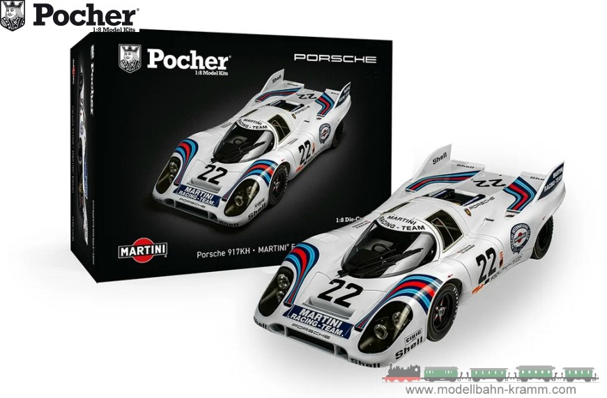 Pocher HK122, EAN 5063129038878: 1:8 Bausatz Porsche 917K MARTINI