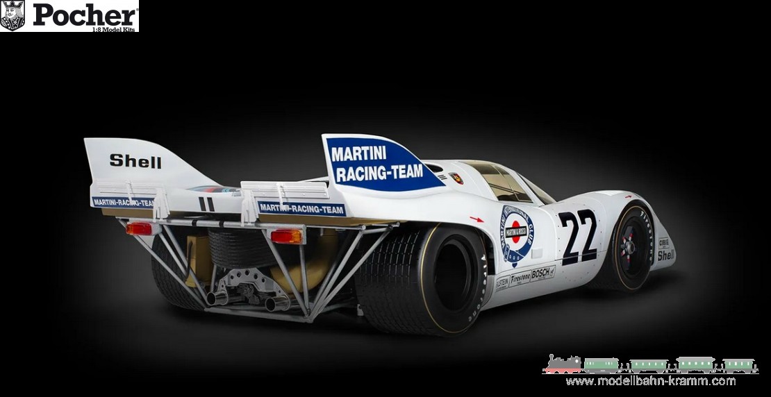 Pocher HK122, EAN 5063129038878: 1:8 Bausatz Porsche 917K MARTINI
