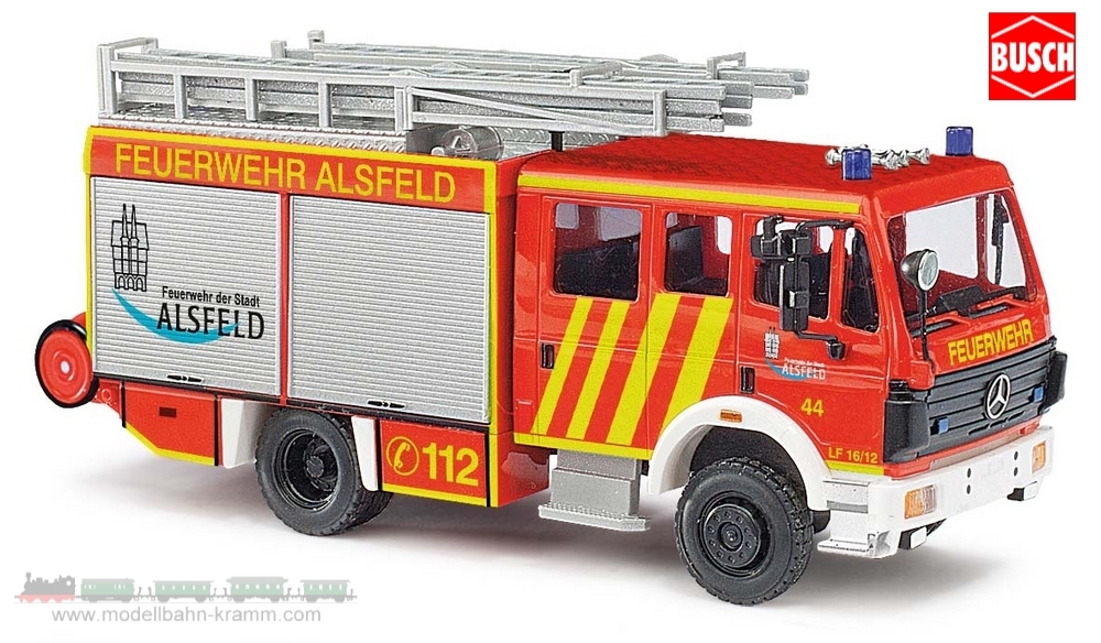 Busch-Automodelle 43819, EAN 4001738438192: H0/1:87 Mercedes-Benz MK 94 1224 Feuerwehr Alsfeld