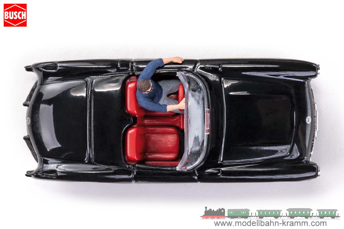 Busch-Automodelle 45435, EAN 2000075658470: Chevrolet Corvette mit Figur