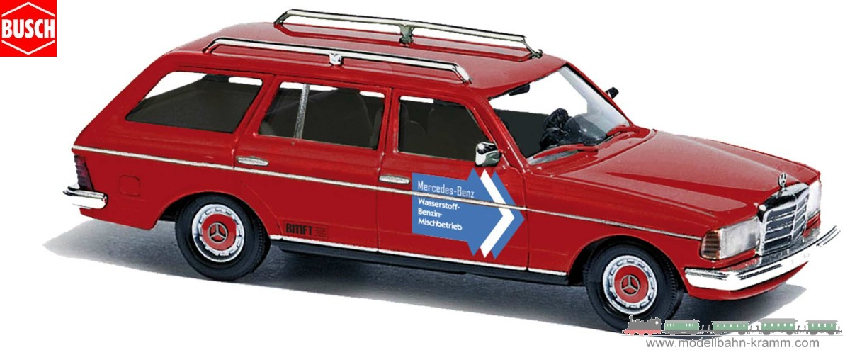 Busch-Automodelle 46817, EAN 4001738468175: 1:87 Mercedes Benz W123 T Wasserstoff Benzin Versuchswagen