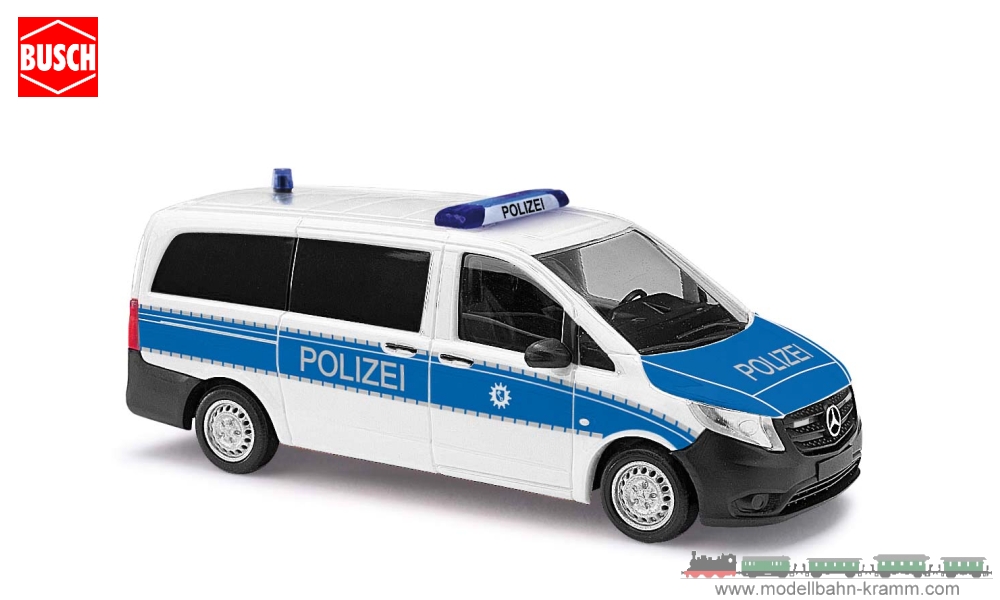 Busch-Automodelle 51187-02, EAN 2000075298485: 1:87 Mercedes-Benz Vito Polizei Bremen Funkstreife