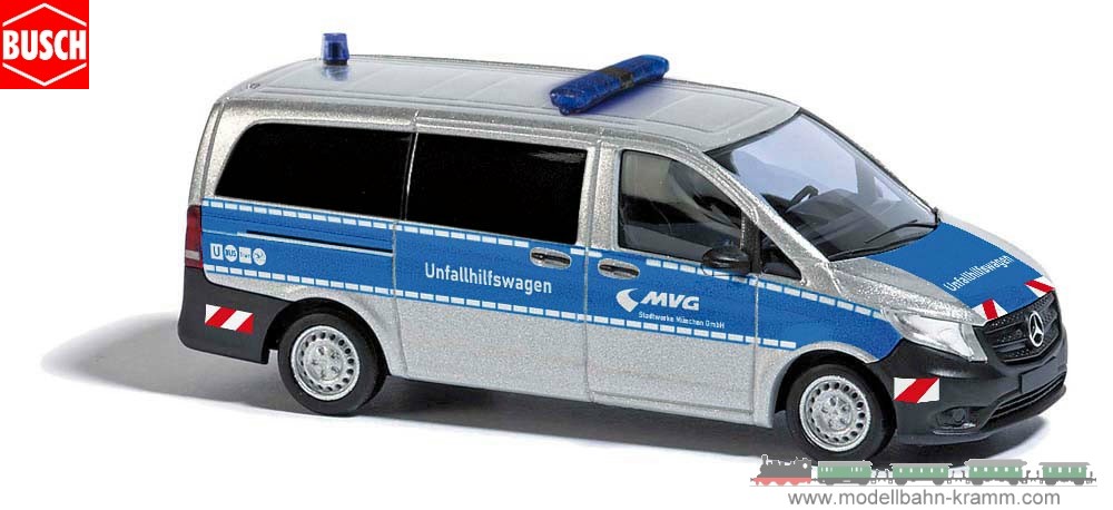 Busch-Automodelle 51193, EAN 4001738511932: H0/1:87 MB Vito Unfallhilfswagen