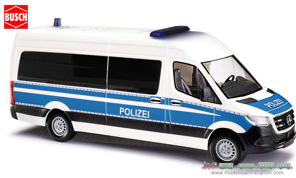 Busch-Automodelle 52606, EAN 4001738526066: MB Sprinter Polizei Hamburg