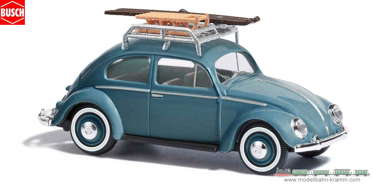 Busch-Automodelle 52911, EAN 4001738529111: H0/1:87 VW Käfer mit Dachgepäckträger