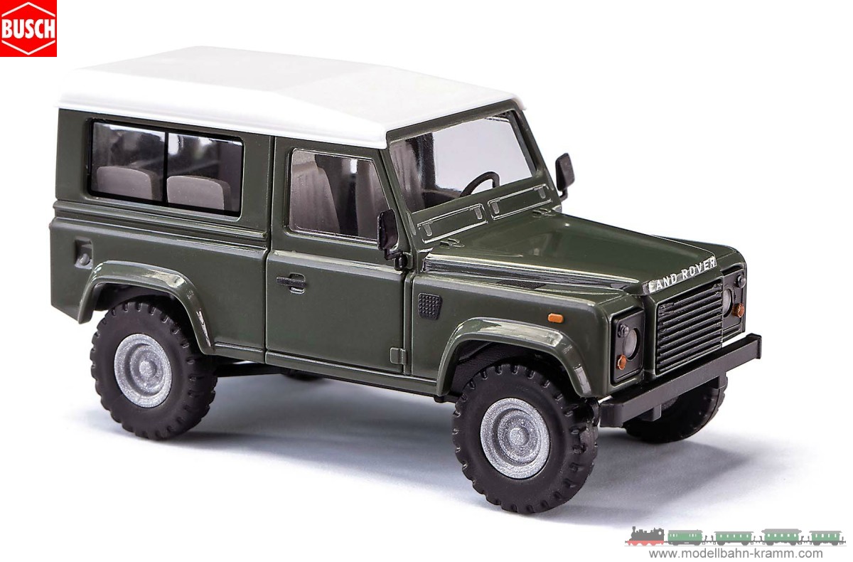 Busch-Automodelle 54302, EAN 4001738543025: Land Rover Def. 90 grün
