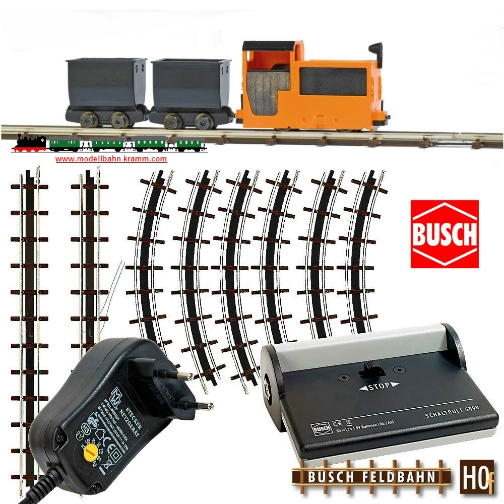 Neu Busch 12020-1/87 Grubenbahn Start-Set Neu Busch 12020-1/87 Grubenbahn Start-Set