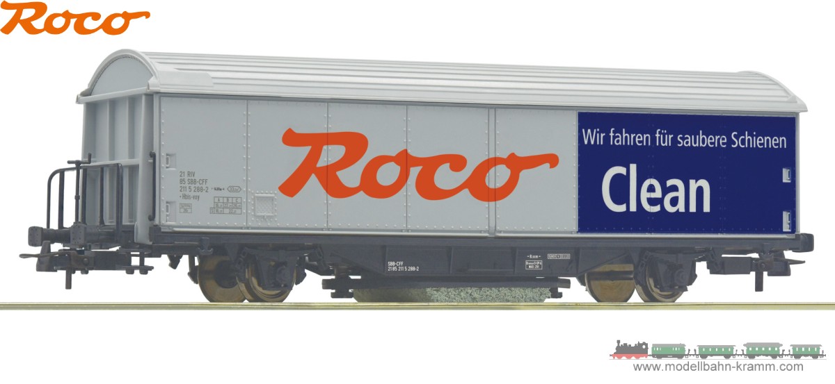 Roco 46400, EAN 9005033464004: ROCO-Clean track cleaning wagon