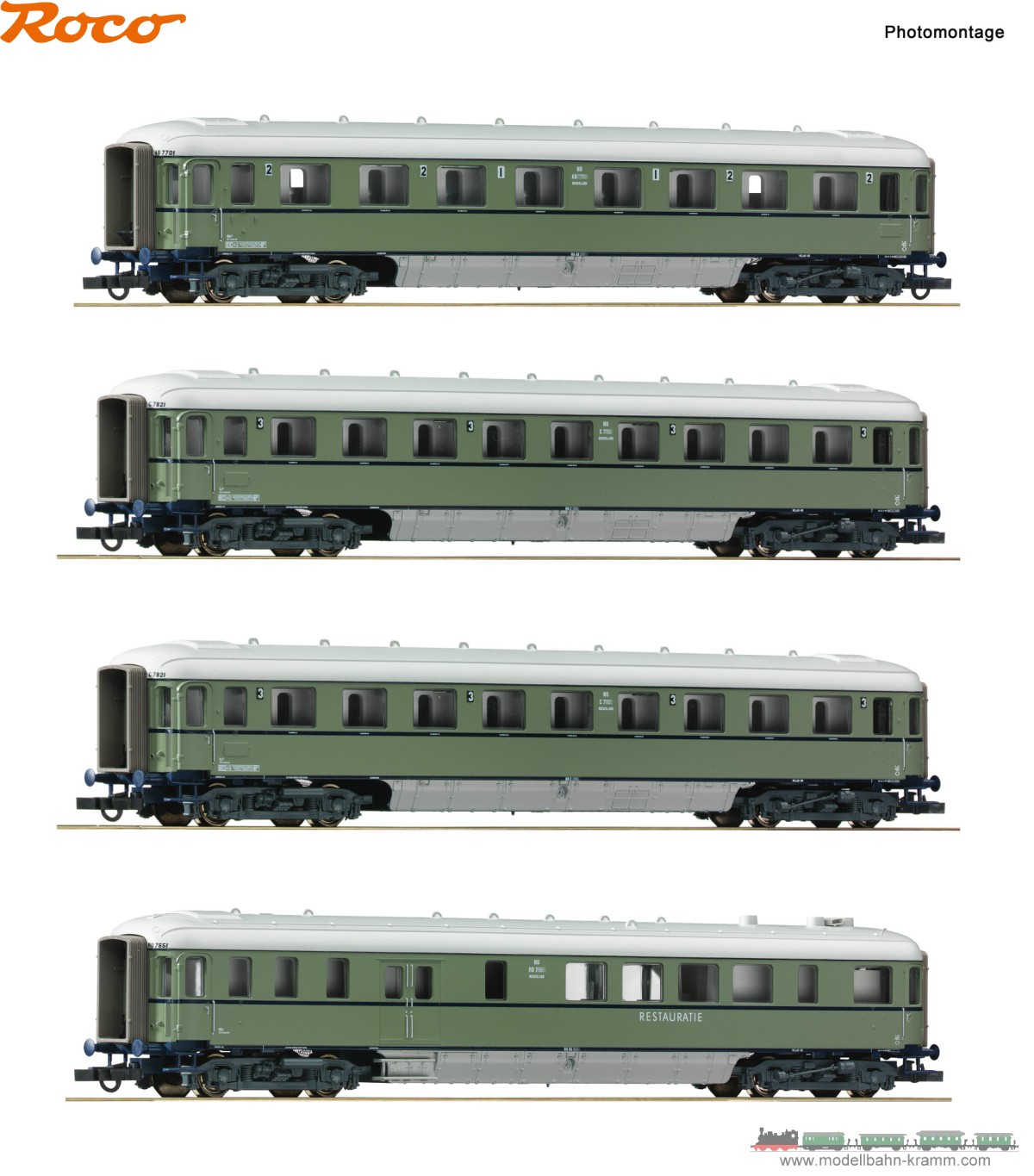 H0 DC 4-tlg. Set: Reisezugwagen Plan D  NS III
