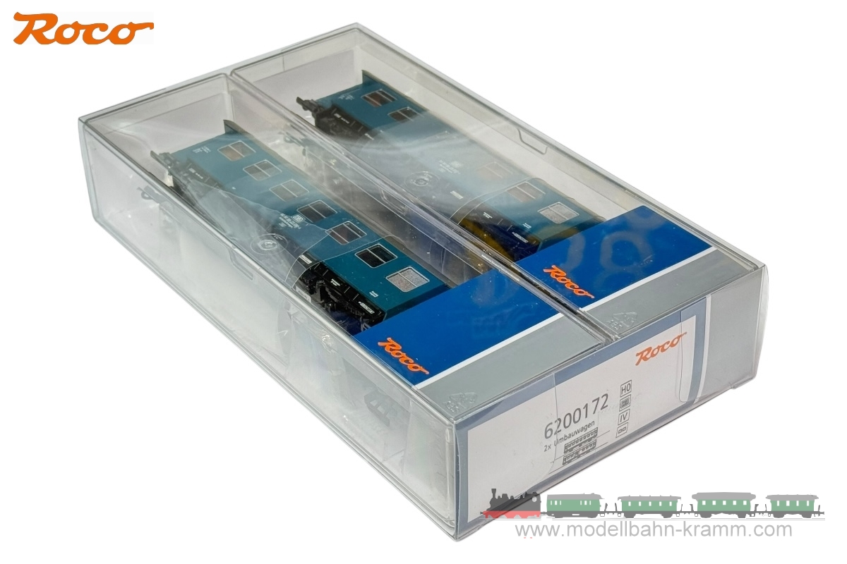 Roco 6200172, EAN 9005033077310: H0 DC 2er Set Umbauwagen als Bauzugset DB