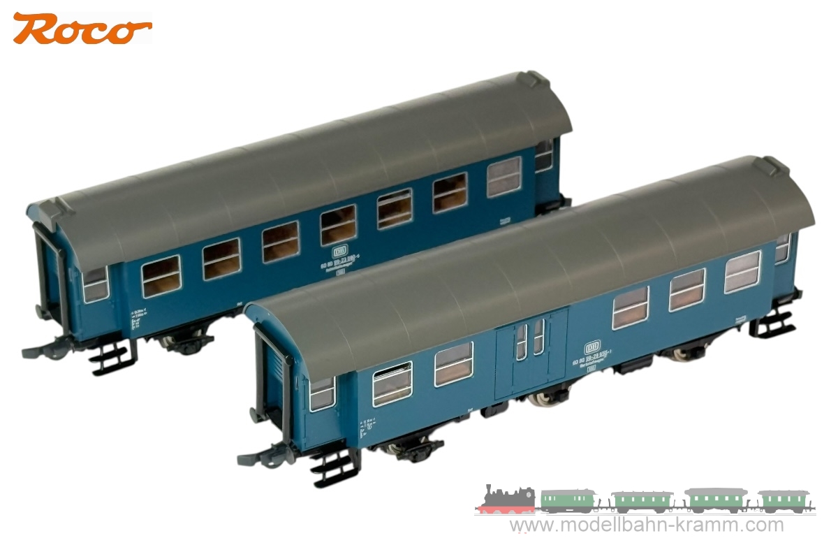 Roco 6200172, EAN 9005033077310: H0 DC 2er Set Umbauwagen als Bauzugset DB