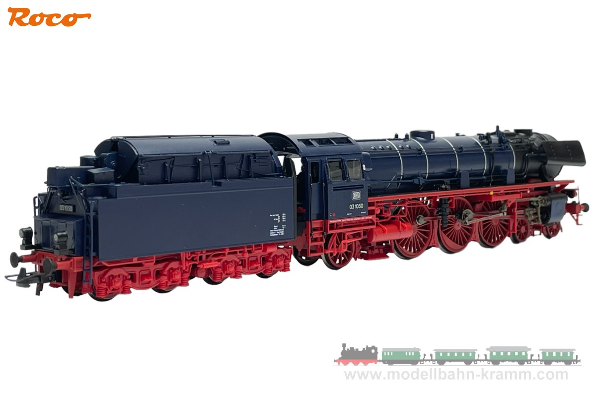 Roco 70031, EAN 9005033700317: H0 DC Sound Dampflokomotive BR 03.10, DB