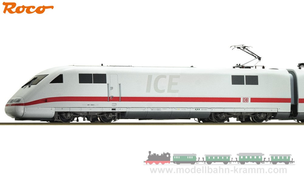 Roco 70401, EAN 9005033704018: H0 DC analog 2-tlg. Set: Elektrotriebzug ICE 1 (BR 401) DB AG