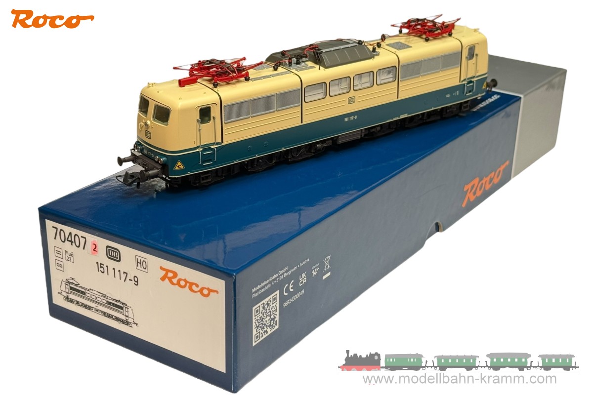 Roco 70407.2, EAN 2000075832191: H0 DC analog E-Lok 151 117-9