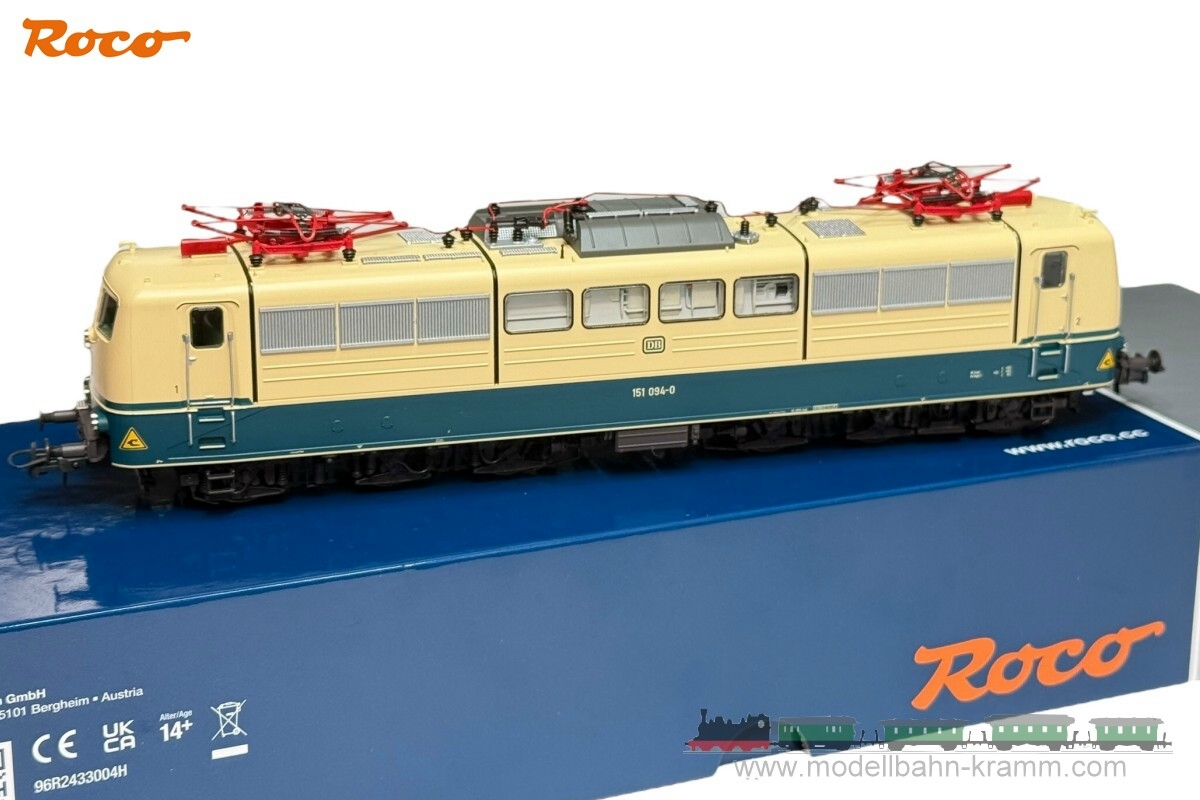 Roco 70408, EAN 9005033704087: H0 DC Sound 2-tlg. Set: E-Loks 151 094-0 und 151 117-9, DB IV