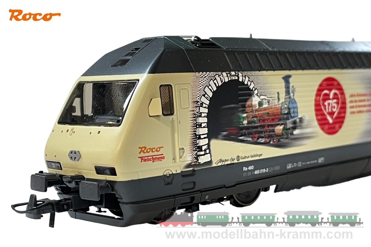 Roco 70677, EAN 9005033706777: H0 DC analog E-Lok Re 460, 175 Jahre Schweizer Bahnen SBB