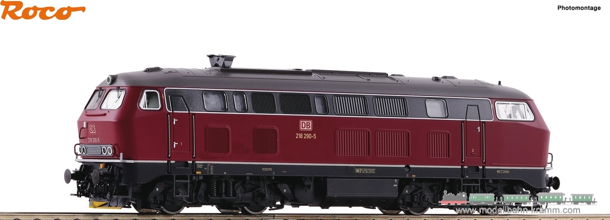 Roco 70771, EAN 9005033707712: H0 DC analog Diesellokomotive 218 290-5, DB AG