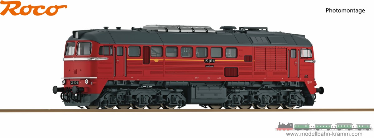 Roco 71778, EAN 9005033717780: H0 DC analog Diesellokomotive BR 120, DR IV