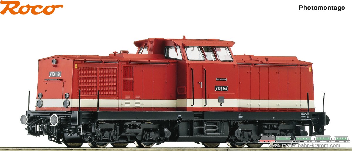 Roco 7300033, EAN 9005033065751: H0 DC analog Diesellokomotive V 100 144, DR III