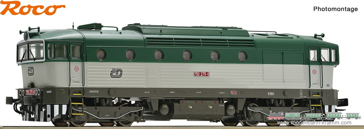 Roco 7310034, EAN 9005033065881: H0 DC Sound Diesellokomotive 750 275-0, CD V