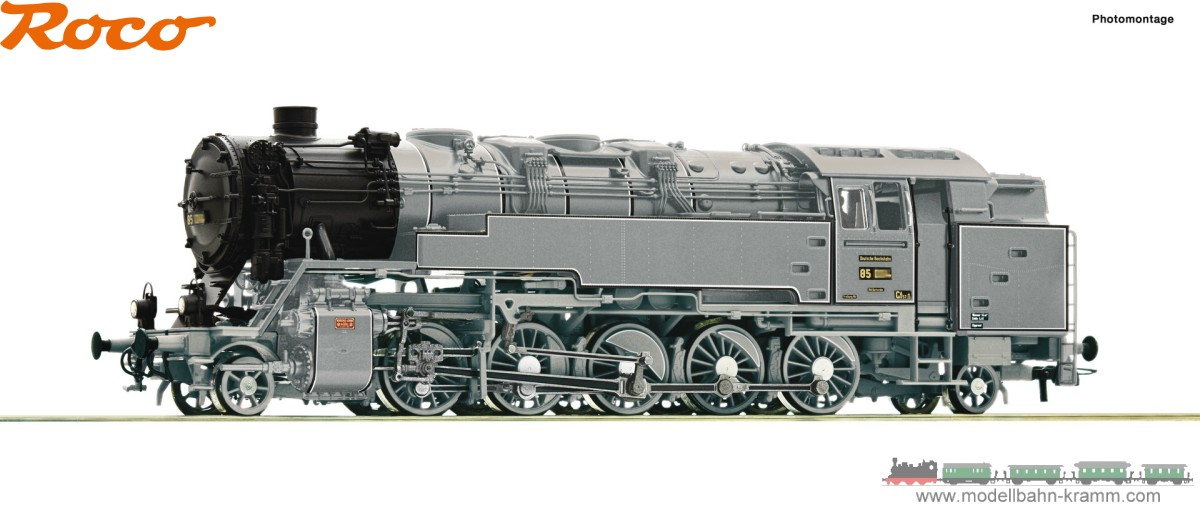 Roco 73110, EAN 9005033731106: H0 DC analog Dampflokomotive BR 85, DRG II