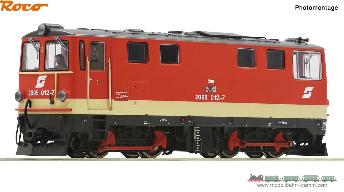 Roco 7340001, EAN 9005033063559: H0e DC analog Diesellokomotive 2095 012-7, ÖBB
