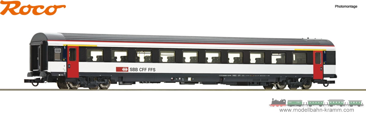 Roco 74474, EAN 9005033744748: H0 DC Reisezugwagen 1. Klasse, SBB