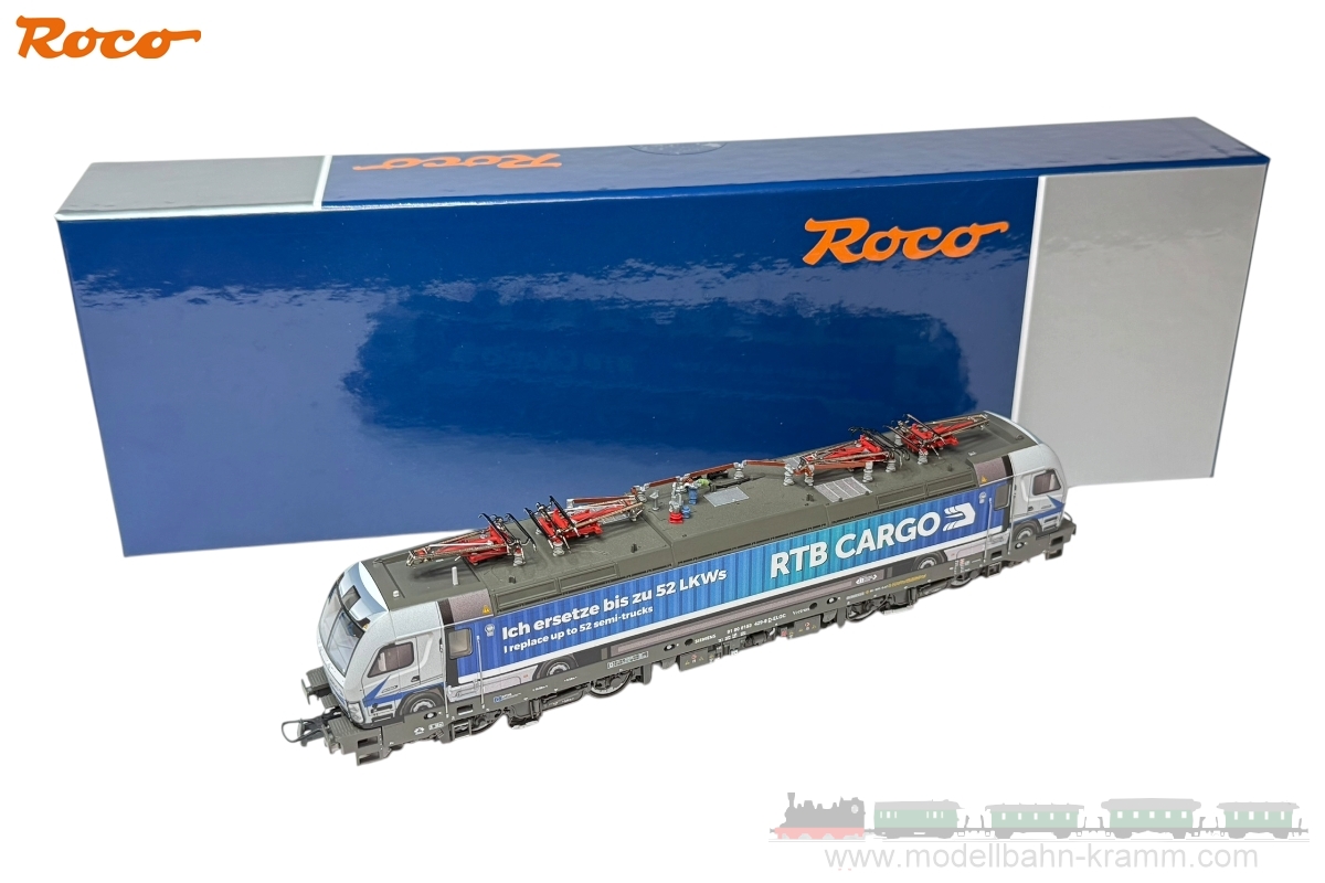 Roco 7500223, EAN 9005033393595: H0 DC analog RTB Cargo E-Lok BR193 VecTruck, limitierte Sonderserie Wilde 13
