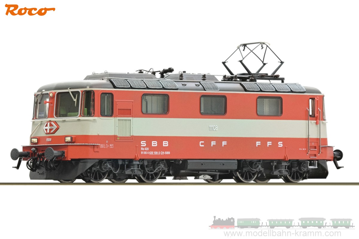 Roco 7520002, EAN 9005033061159: H0 AC Sound E-Lok Re 4/4 II 11108 Swiss Express, SBB