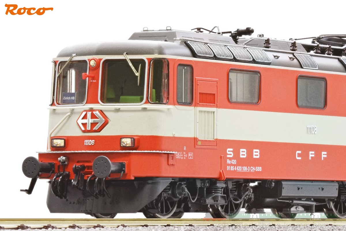 Roco 7520002, EAN 9005033061159: H0 AC Sound E-Lok Re 4/4 II 11108 Swiss Express, SBB